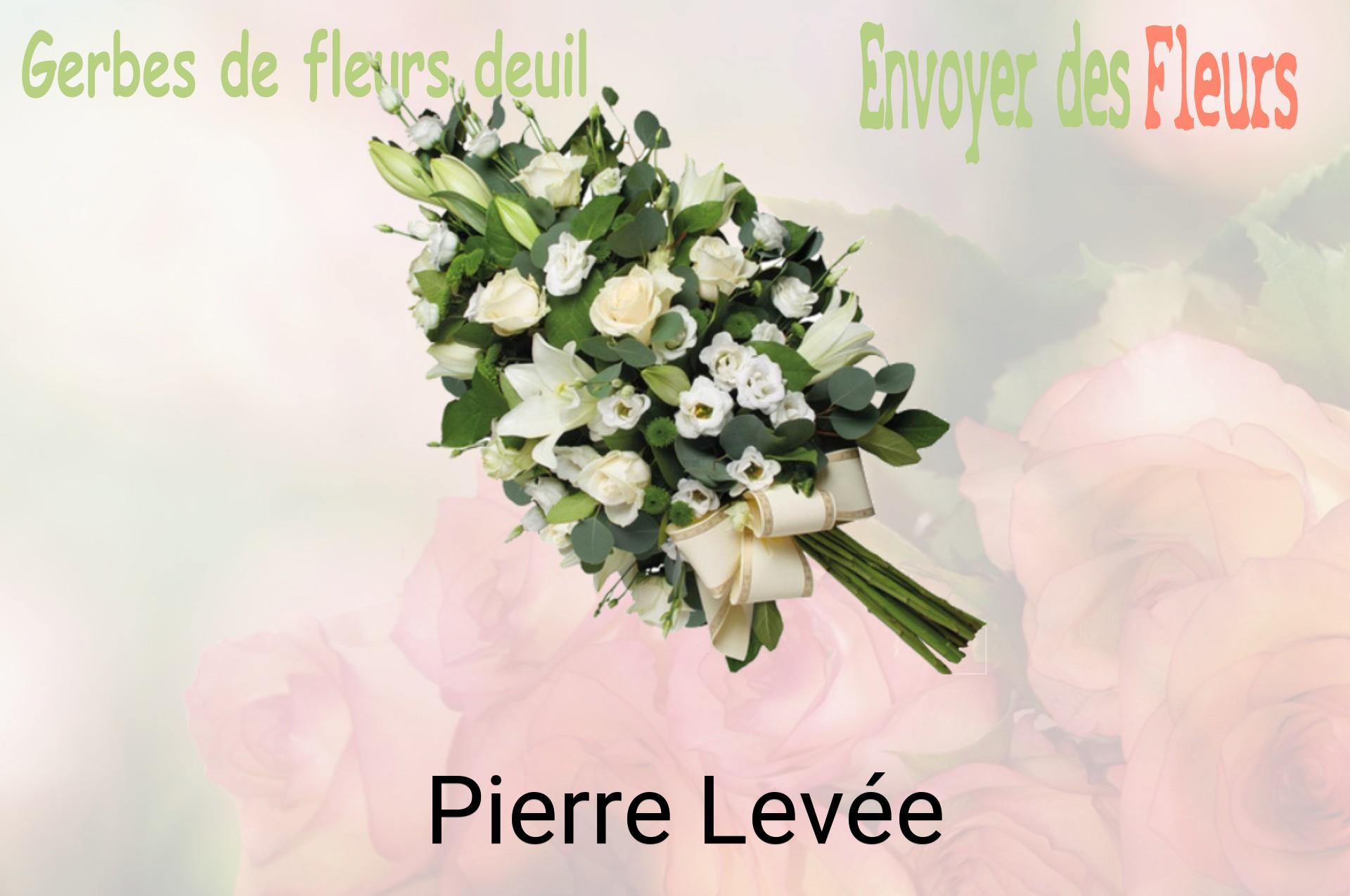 Gerbe de fleurs de deuil livrée à Pierre-Levée